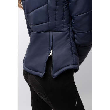 Veste d'équitation matelassée Horze Astrid femme Bleu polaire Bleu marine