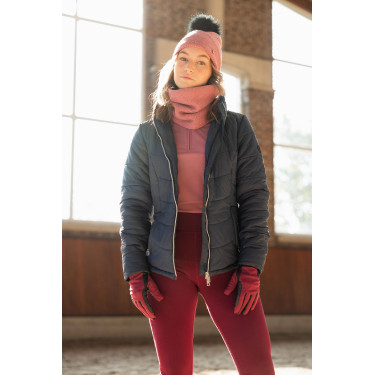 Veste d'équitation matelassée Horze Astrid femme Bleu polaire Bleu marine