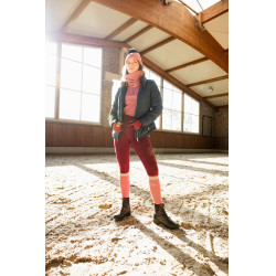 Veste d'équitation matelassée Horze Astrid femme Bleu polaire Bleu marine