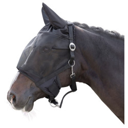Halster met geïntegreerd vliegendekenmasker Covalliero Halster met geïntegreerd vliegendekenmasker Covalliero