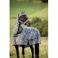 Masque de protection contre les mouches Zèbre avec protection des oreilles Covalliero Zèbre Motifs Masque de protection contre les mouches Zèbre avec protection des oreilles Covalliero Zèbre Motifs