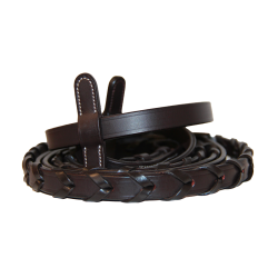 Rênes bredies Canter Marron