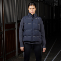 Mouwloze uniseks reflecterende bodywarmer Kingsland KLVarsin Marine Marineblauw