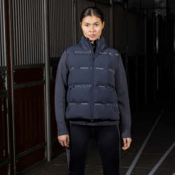 Mouwloze uniseks reflecterende bodywarmer Kingsland KLVarsin Marine Marineblauw