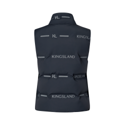 Mouwloze uniseks reflecterende bodywarmer Kingsland KLVarsin Marine Marineblauw