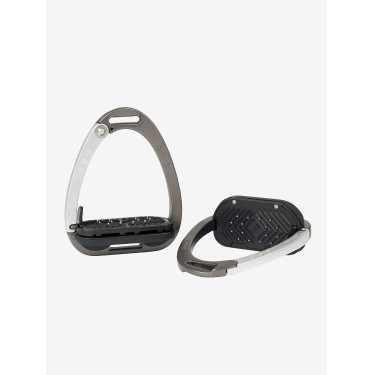 Étriers LeMieux Vector Balance Carbon / argent Gris Étriers LeMieux Vector Balance Carbon / argent Gris