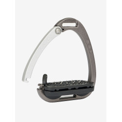 Étriers LeMieux Vector Balance Carbon / argent Gris