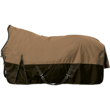 Couverture HKM highneck Pittsburgh 600D 300g Marron clair / marron foncé Multi-couleurs