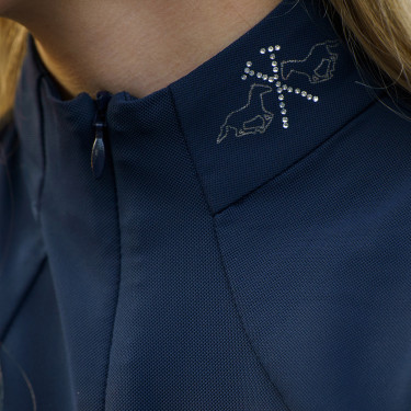 Polo de concours enfant HV Polo Laluna Marine Bleu marine