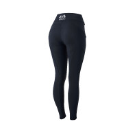 Pantalon d'équitation thermique Fond intégral Silicone Justine femme B Vertigo Bleu marine foncé