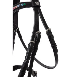 Pony hoofdstel Rainbow Dash Horze Zwart