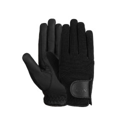 Gants d'équitation femme Horze Mayla Winter Noir