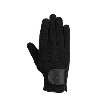 Gants d'équitation femme Horze Mayla Winter Noir