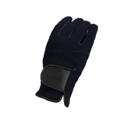 Dames rijhandschoenen Horze Mayla Winter Donker marineblauw