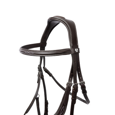 Bride Monterrey muserolle mexicaine Horze Cognac Marron