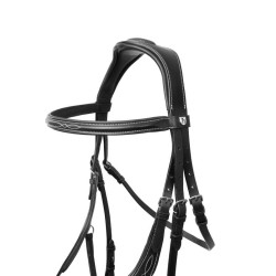 Bride Monterrey muserolle mexicaine Horze Noir Bride Monterrey muserolle mexicaine Horze Noir