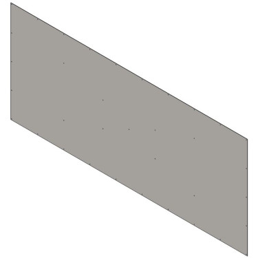 Dubbelwand voor scheiding van box onderkant 3 m La Gée