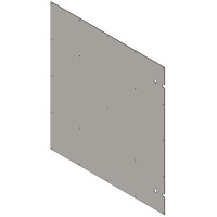 Binnenbekleding onderstel dubbele vleugeldeur voor boxdeur 2 vleugels La Gée