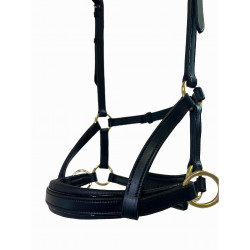 Side-pull leer T van T Zwart Side-pull leer T van T Zwart