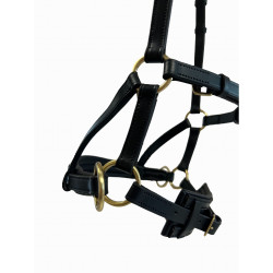 Side-pull leer T van T Zwart Side-pull leer T van T Zwart