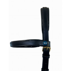 Side-pull leer T van T Zwart Side-pull leer T van T Zwart