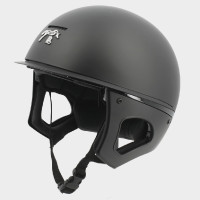 Korte vizier helm Pénélope Mat zwart