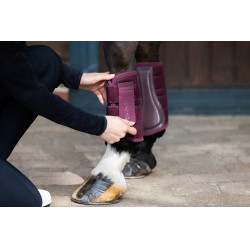 Eskadron mesh beenbeschermers Donkerpaars Bordeaux