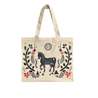Totebag Noël Gwapa Harcour Naturel / bleu Beige Totebag Noël Gwapa Harcour Naturel / bleu Beige