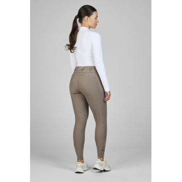 Pikeur Laure damesbroek full grip 3005 met hoge taille Taupe Bruin