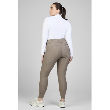 Pikeur Laure damesbroek full grip 3005 met hoge taille Taupe Bruin