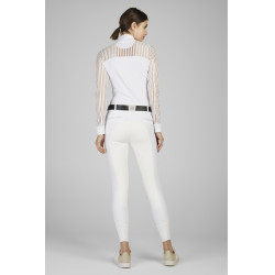 Pantalon Pikeur Laure faux fond de peau femme Blanc