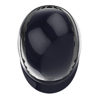 Abus Airluxe Chrome paardrijcap Glanzend nachtblauw Abus Airluxe Chrome paardrijcap Glanzend nachtblauw