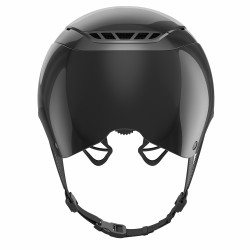 Casque d'équitation Abus Airluxe Chrome L.V Noir brillant