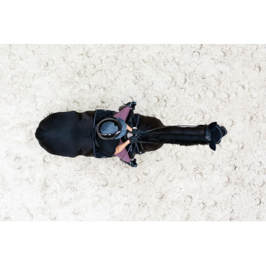 Paardrijcap Abus Airluxe Chroom L.V Glanzend zwart