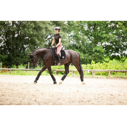 Casque d'équitation Abus Airluxe Chrome L.V Noir brillant