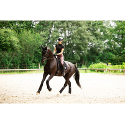 Paardrijcap Abus Airluxe Chroom L.V Glanzend zwart