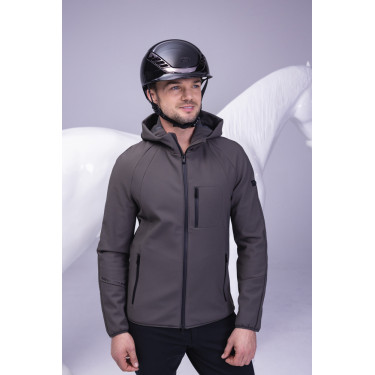 Paardrijcap Abus Airluxe Chroom L.V Glanzend zwart