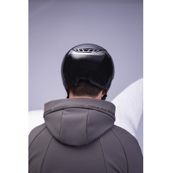Casque d'équitation Abus Airluxe Chrome L.V Noir brillant