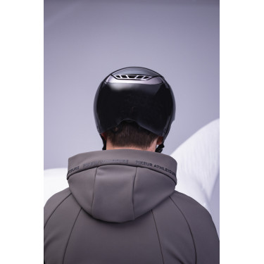 Casque d'équitation Abus Airluxe Chrome L.V Noir brillant