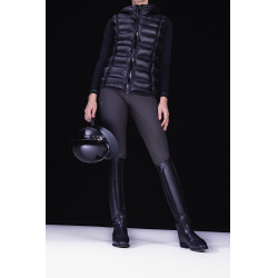 Casque d'équitation Abus Airluxe Chrome L.V Noir brillant