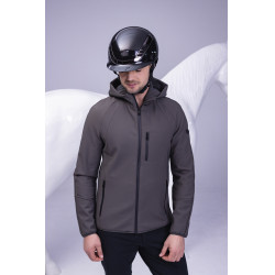 Paardrijcap Abus Airluxe Chroom L.V Glanzend zwart