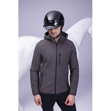 Paardrijcap Abus Airluxe Chroom L.V Glanzend zwart