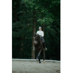 Paardrijcap Abus Airluxe Chroom L.V Glanzend zwart