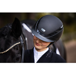 Abus Airluxe Supreme paardrijcap Zwart Abus Airluxe Supreme paardrijcap Zwart