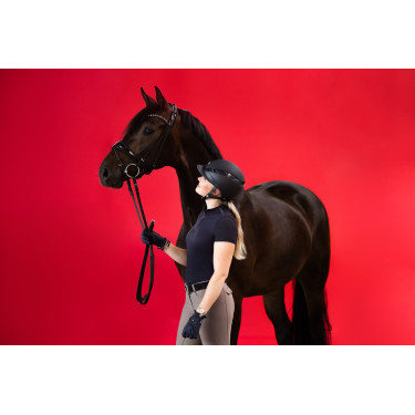 Casque d'équitation Abus Airluxe Supreme Noir