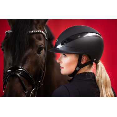 Casque d'équitation Abus Airluxe Supreme Noir