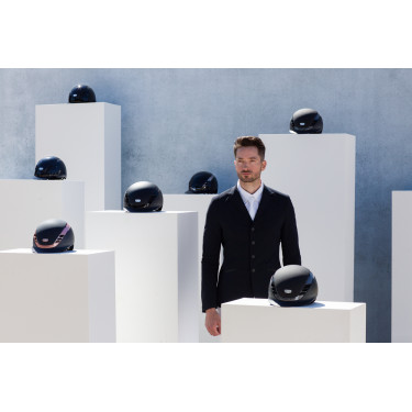 Abus Airluxe Supreme paardrijcap Zwart Abus Airluxe Supreme paardrijcap Zwart