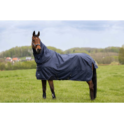 Waterdichte Eskadron Omega deken met fleecevoering en hals Donker marineblauw Waterdichte Eskadron Omega deken met fleecevoering en hals Donker marineblauw