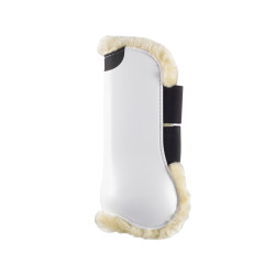 Guêtres Eskadron Flexisoft antérieur fausse fourrure Blanc