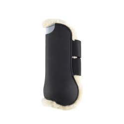 Eskadron Flexisoft peesbeschermers met imitatiebont Zwart